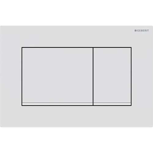 Geberit Sigma20 Клавиша для двойного смыва, квадратная, цвет: белый матовый