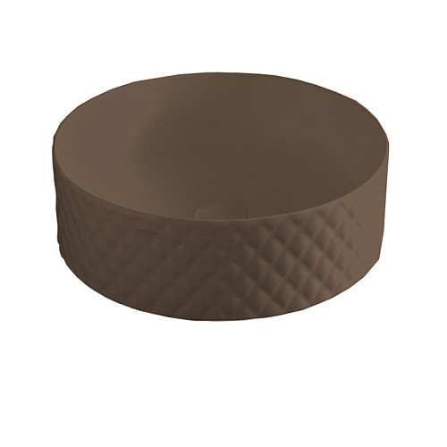 Artceram Rombo Раковина накладная Ø 44 см, цвет: marrone tortora