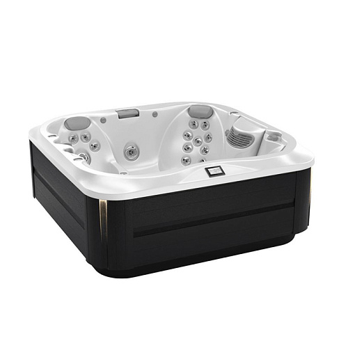 Jacuzzi SPA J335 Минибассейн 214х214х92см, ClearRay+Ozone, подсветка IR и Red, стереосистема, акрил Porcelain, с крышкой, цвет: Smoked Ebony