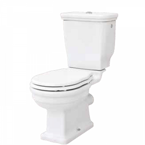 Artceram HERMITAGE унитаз моноблок 71х36см слив в стену с креплением, цвет: белый/бронза