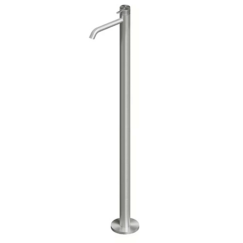 QuadroDesign Source Смеситель для раковины, напольный, цвет: Brushed Stainless Steel