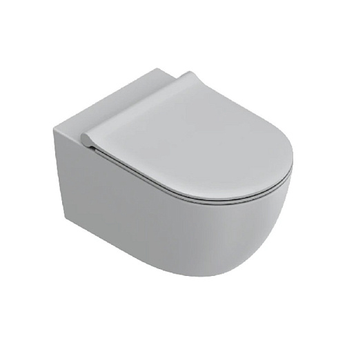 Catalano Sfera Унитаз подвесной 55x35см, безободковый, смыв Tornado, покрытие Cataglaze+, цвет: Cemento satinato