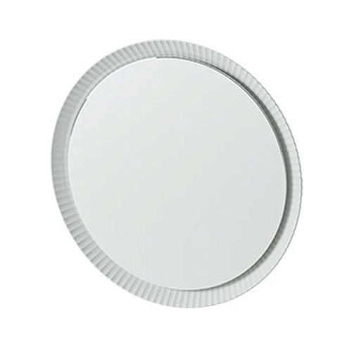 Artceram Зеркало Lord Ø76 см в керамической раме с LED-подсветкой и сенсорным выключателем, цвет: белый матовый