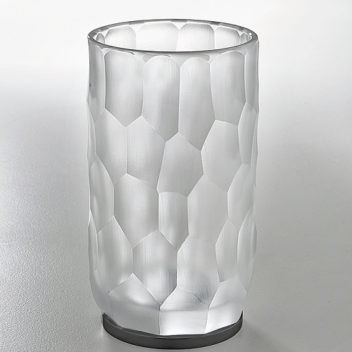 3SC Nest Стакан настольный, цвет: прозрачный хрусталь/никель черный матовый