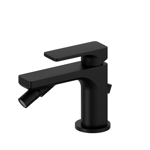 Newform B-Easy Смеситель для биде, 1 отв., с донным клапаном, цвет: черный матовый