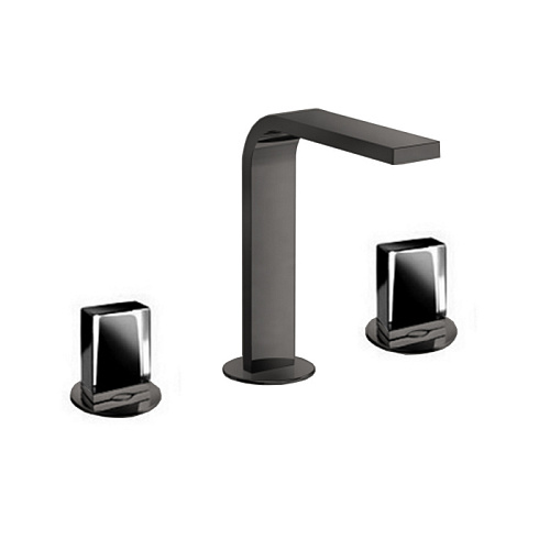 Fantini Venezia In Смеситель для раковины, 3 отв., излив: 150 мм, цвет: Matt Gun Metal PVD