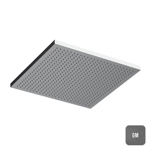 Almar Velvet Rain Верхний душ 300х300 мм (без держателя), отделка Gun Metal Brushed PVD