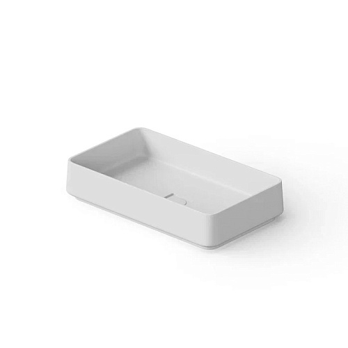 Dea Design Washbasins Раковина 58х34х12см., накладная, без отв., Solid Surface, цвет: White №18