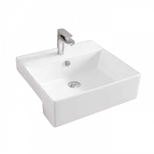 Artceram QUADRO Semincasso Раковина 50x48 см, 1 отв., цвет: белый