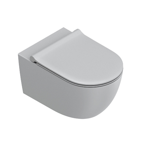 Catalano Sfera Унитаз подвесной 55х35см, безободковый, смыв Tornado, покрытие Twinglaze+, цвет: Cemento Satinato