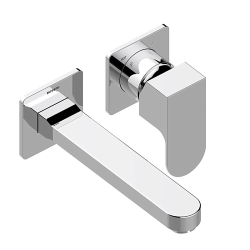 Bossini Gillo Наружная часть cмеситель монорычажного GILLO с изливом 18,5 см , без донного клапана, цвет: хром