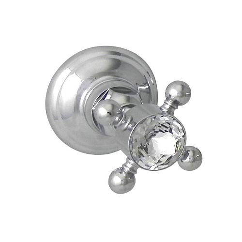 Nicolazzi Half Dome Crystal Вентиль запорный 1/2”, цвет: хром