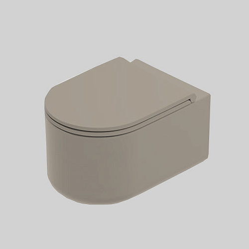 Artceram Solida Унитаз подвесной Reel 36x53 см, покрытие Saniglaze, цвет: matera