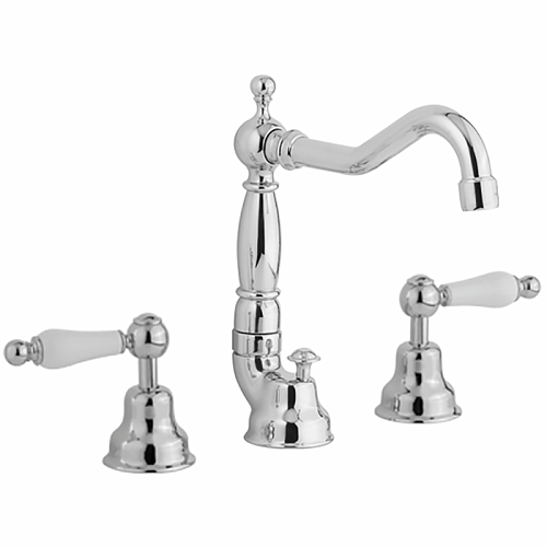 CISAL Arcana Toscana Смеситель для раковины на 3 отверстия с донным клапаном, цвет:  хром