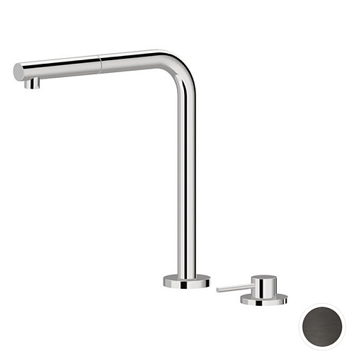 Newform XT Смеситель для кухни, на 1 отв., излив: 22см., цвет: PVD Brushed Gun metal