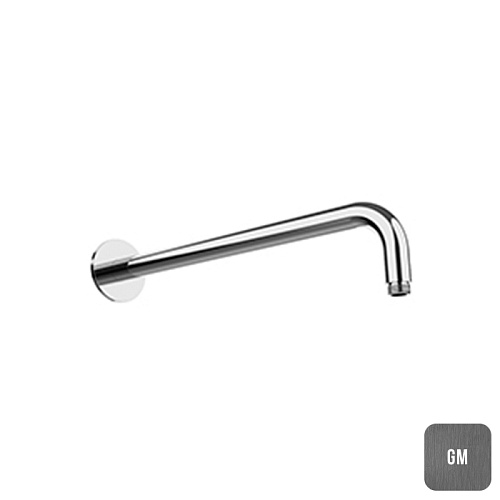 Almar Кронштейн для душа 35см., настенный, с круглым отражателем, цвет: Gun Metal Brushed PVD