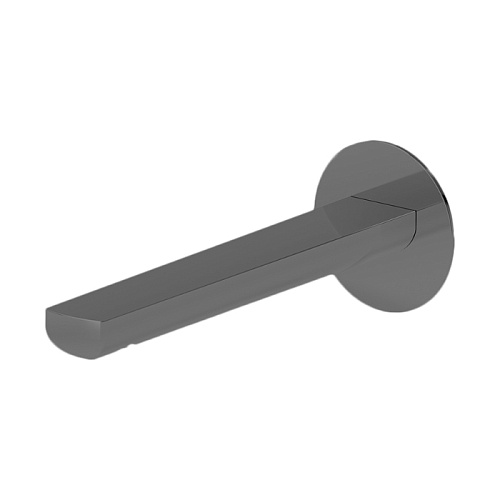 Newform Haka Излив для раковины 18.9см., настенный, с подключением на 1/2”, цвет: PVD brushed gun metal