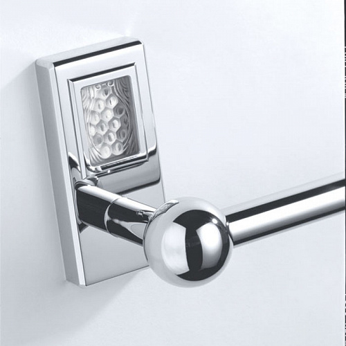 THG Métropolis à manettes cristal clair Полотенцедержатель 60см, подвесной, цвет: хром/прозрачный хрусталь