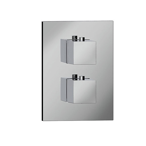 Almar Square Core Смеситель для душа, встраиваемый, внешняя часть, на 2 выхода, цвет: хром