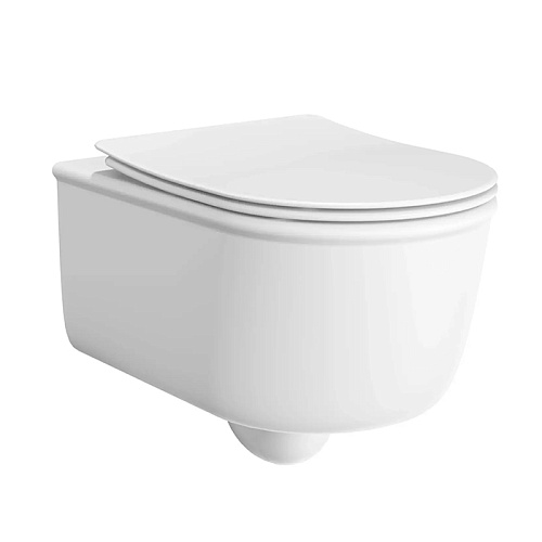 Kerama Marazzi Elegance Унитаз подвесной 53x35см, безободковый, цвет: белый матовый