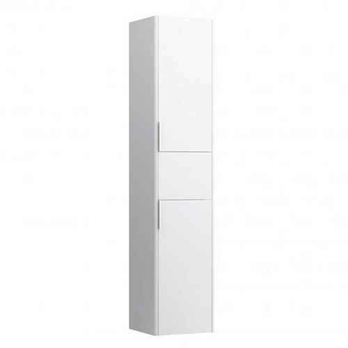 Laufen Base Шкаф высокий 165х35x33.5см., 2 дверцы, петли справа, 1 ящик, 4 стекл. полки, цвет: белый глянцевый