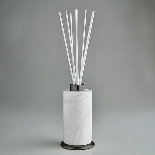 3SC Baster Round Ароматический диффузор, настольный, цвет: алебастр/никель черный матовый