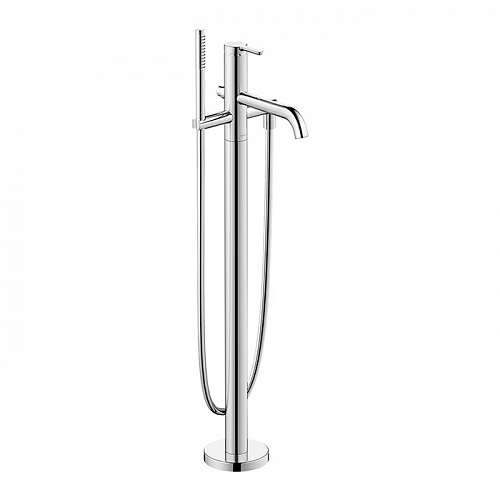 Duravit C.1 Смеситель для ванны, напольный, с ручным душем, цвет: хром