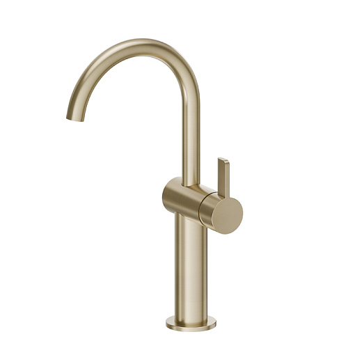 Newform Blink Chic Смеситель для раковины на 1 отв, излив: 15см., цвет: PVD Br. Pale Gold