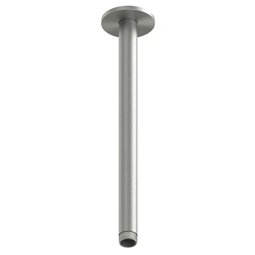 QuadroDesign Держатель верхнего душа, потолочный 30см., цвет: brushed stainless steel