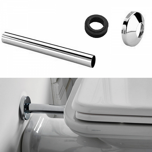 Kerasan Набор для подключения скрытого смывного бачка к напольному унитазу d=40мм, цвет: хром