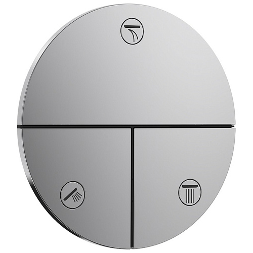 Hansgrohe ShowerSelect S Переключатель потоков для ванны/душа, на 3 источника, цвет: хром