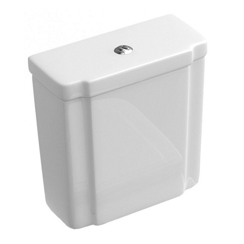 Villeroy&Boch Hommage Бачок для унитаза, подвод воды сбоку/сзади, сливной механизм двойной, слив 3/6л., CeramicPlus, цвет: альпийский белый