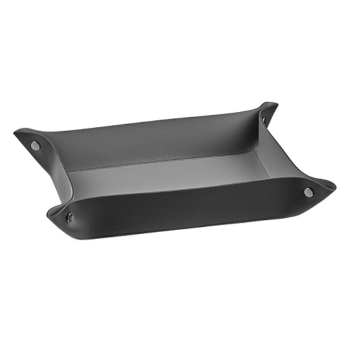 Colombo Adj Мелочница, 20x14H5 см, цвет: черный/серый