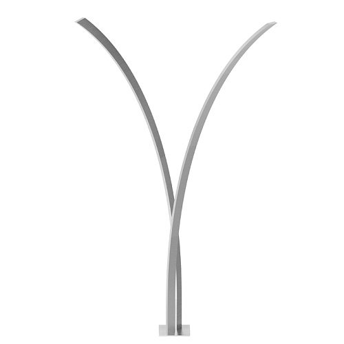 Newform Outdoor Душевая стойка, напольная, двойная, для внутреннего/наружнего применения, внешняя часть, цвет: нержавеющая сталь