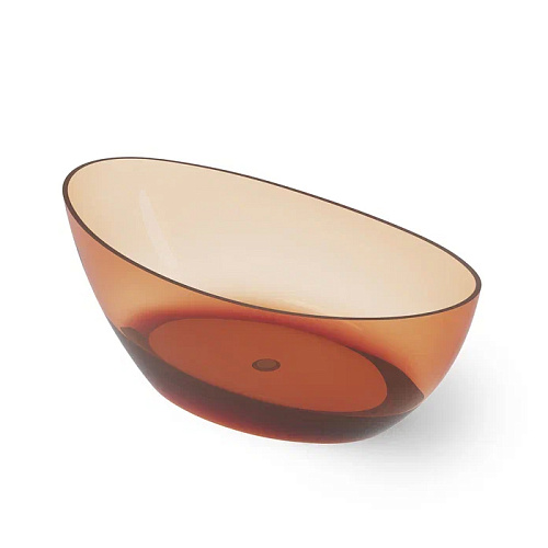 Dea Design Elegant Ванна 160x80x55см., отдельностоящая, Glasstech, прозрачная смола, цвет: Sunset R1