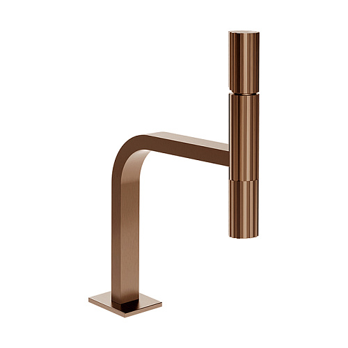 Gessi Incastri Смеситель для раковины, 1 отв., без донного клапана, цвет: Copper Br. PVD