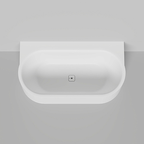 Salini Perla W Ванна пристенная 170x90см, материал S-Stone, цвет: белый матовый