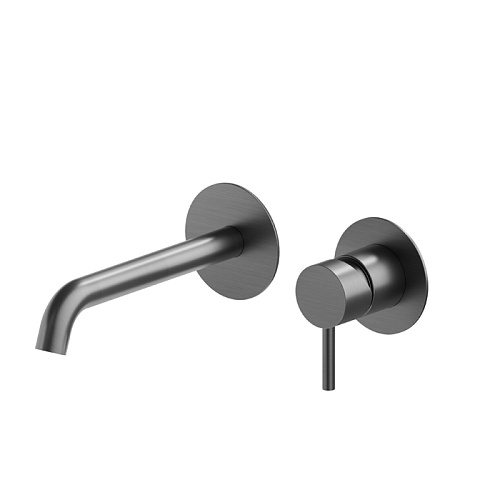 Newform X-Steel 316 Смеситель для раковины, встраиваемый, внешняя часть, цвет: PVD brushed gun metal