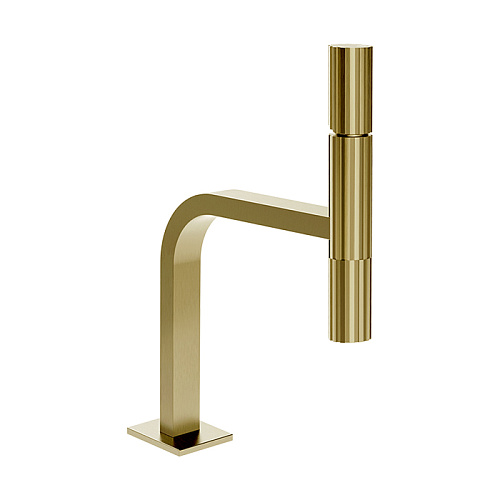 Gessi Incastri Смеситель для раковины, 1 отв., без донного клапана, цвет: Finox Brushed Nickel