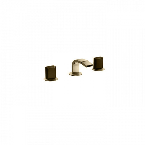 Fantini Venezia In Смеситель для биде, 3 отв., излив: 135 мм, цвет: Matt British Gold PVD