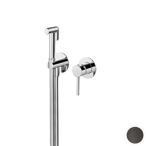 Newform Shut Off Гигиенический душ, внешняя часть, цвет: PVD brushed gun metal