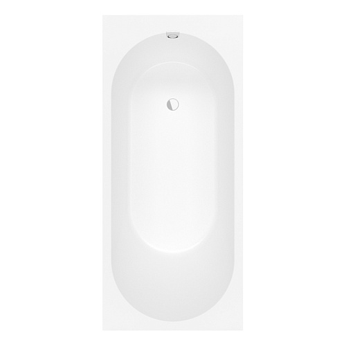 Villeroy&Boch Oberon 2.0 Ванна встраиваемая 180x80см, слив сбоку, материал: Quaryl, цвет: альпийский белый