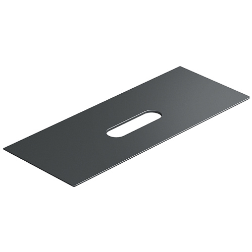 Catalano Столешница керамическая 125x50см, с отверстием , цвет: черный матовый