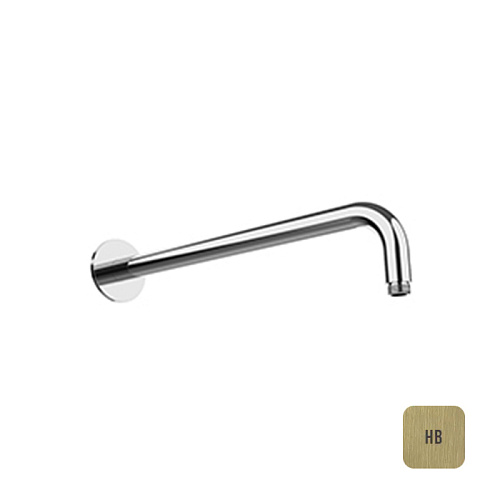 Almar Кронштейн для душа 35см., настенный, с круглым отражателем, цвет: High Brass Brushed PVD