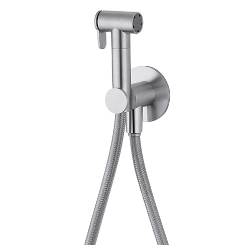 CISAL Xion Гидроершик со шлангом 120 см,вывод с держателем, цвет: нержавеющая сталь