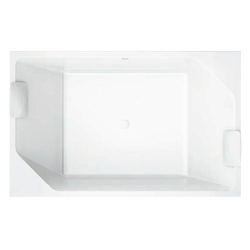 Jacuzzi Onira Ванна встраиваемая 190x120x60см, без отв., в комплекте 2 подушки, цвет: белый глянцевый