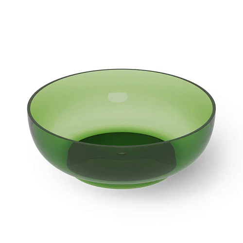 Dea Design Round Ванна 150х150х52см., отдельностоящая, Glasstech, прозрачная смола, цвет: Emerald R3