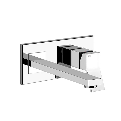 Gessi Rettangolo K Встраиваемый однорычажный смеситель для раковины, излив 249мм, внешние части, цвет: хром