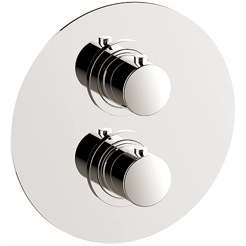 CISAL Slim Термостатический смеситель с переключателем на 2 положения, цвет: никель полированный