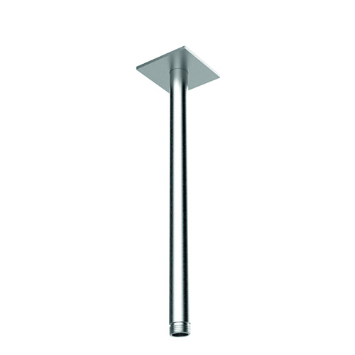 Almar 316 Stainless Steel Кронштейн для верхнего душа, потолочный, 30 см с квадратным отражателем, цвет: нержавеющая сталь брашированная AISI 316